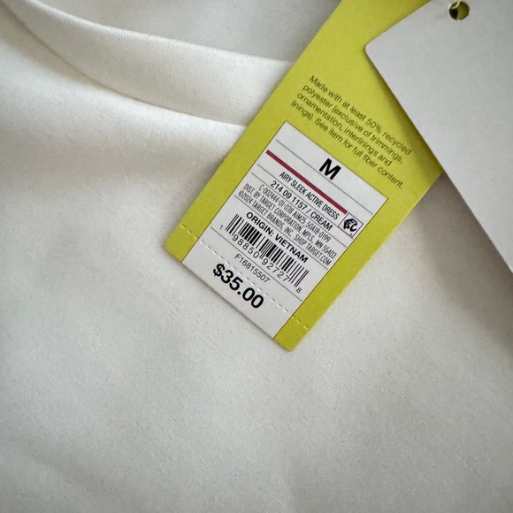 Women's Airy Sleek Dress - All In Motion Cream NWT szM - Picture 5 of 6